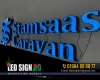 Acrylic Top Letter with Led Sign Board Neon Sign Board SS Sign Board
