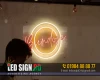 Neon signs are a luminous