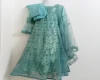 Women's fashionable stitched gorgeous embroidery worked gown.