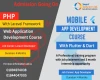 𝐖𝐞𝐛 𝐀𝐩𝐩𝐥𝐢𝐜𝐚𝐭𝐢𝐨𝐧 𝐃𝐞𝐯𝐞𝐥𝐨𝐩𝐦𝐞𝐧𝐭 𝐰𝐢𝐭𝐡 𝐏𝐇𝐏 & 𝐋𝐚𝐫𝐚𝐯𝐞𝐥 𝐅𝐫𝐚𝐦𝐞𝐰𝐨𝐫𝐤 & 𝐅𝐥𝐮𝐭𝐭𝐞𝐫 𝐌𝐨𝐛𝐢𝐥𝐞 𝐀𝐩𝐩 𝐝𝐞𝐯𝐞𝐥𝐨𝐩𝐦𝐞𝐧𝐭 Course